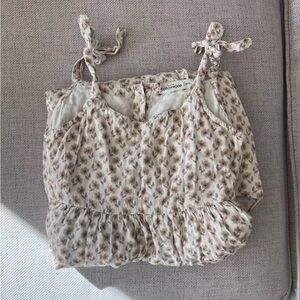 Little Cottonwood Girls Magnolia Floral Dress with Adjustable Bow Straps